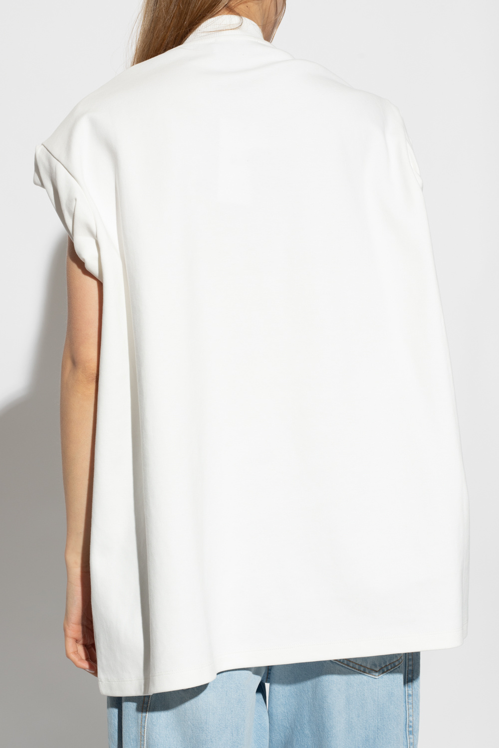Tシャツ・カットソー THE ATTICO SS25 POPELINE SHIRT (250WCH00004 CCC052AA 001) Black oversized T-shirt The attico - women - THE ATTICO
